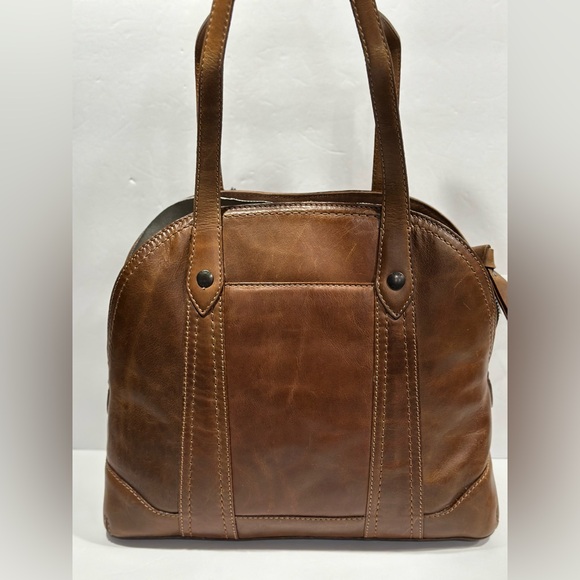 Frye Melissa Domed Leather Satchel Bag - Picture 4 of 16